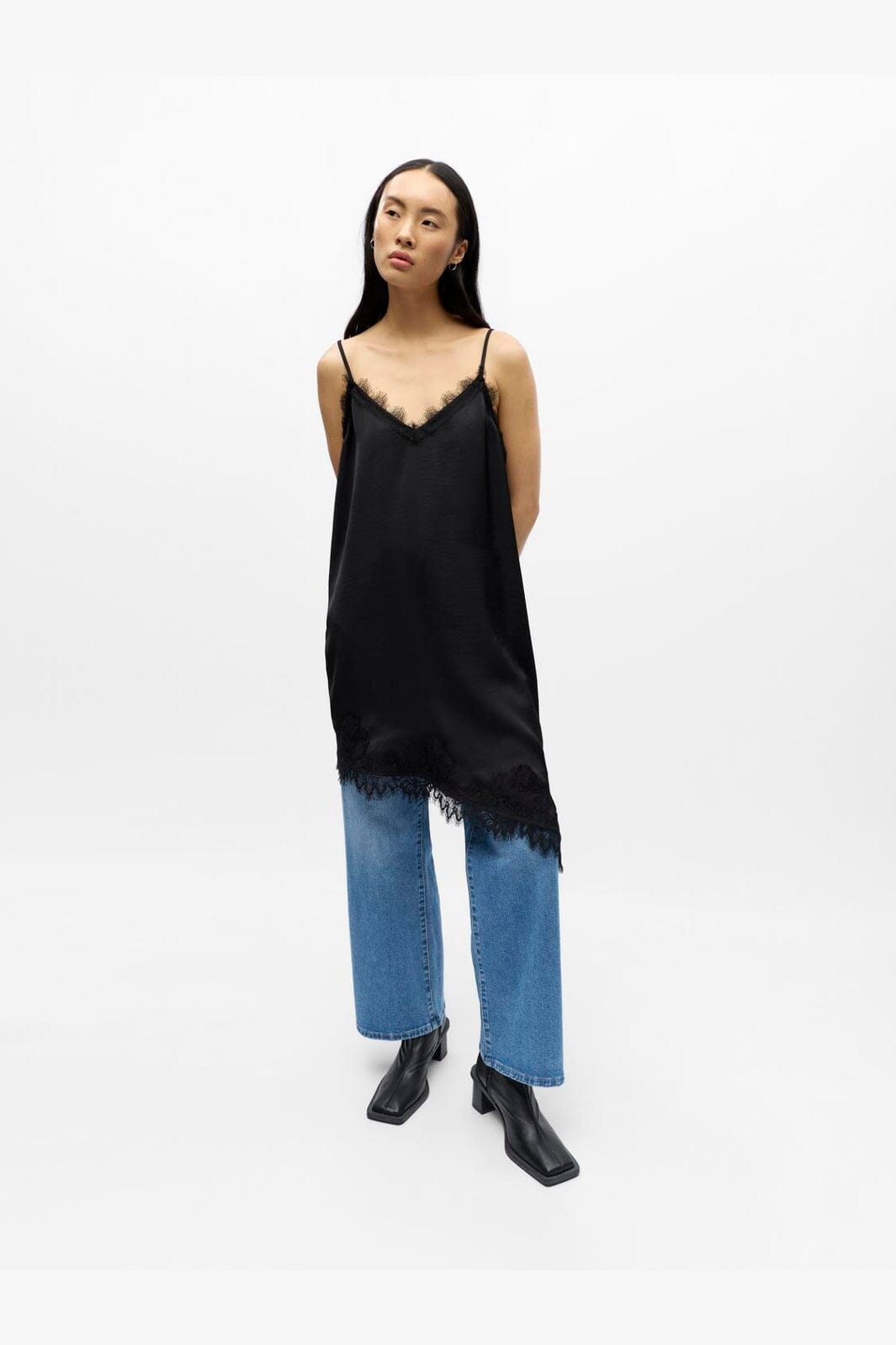 Object - Objnaline Reg Slip Lace Dress Vip 26 - 5094044 Black