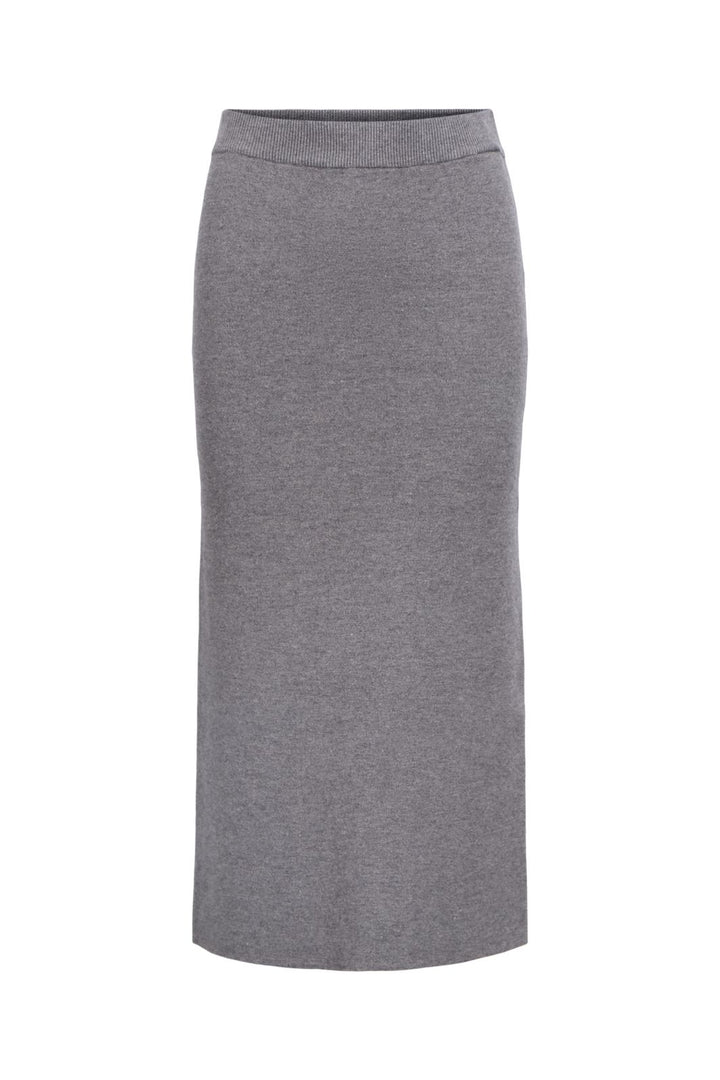 Object - Objreynard Knit Skirt - 4856930 Medium Grey Melange