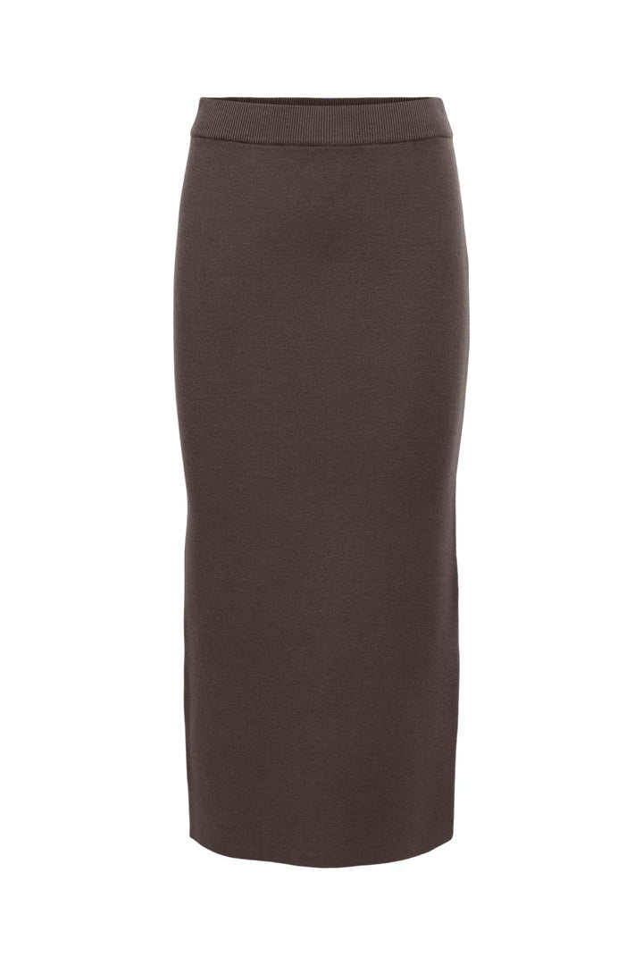 Object - Objreynard Knit Skirt - 4885501 Seal Brown