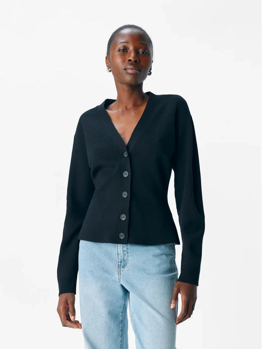 Object - Objreynard Ls Sli Cardigan - 4789476 Black Cardigans 