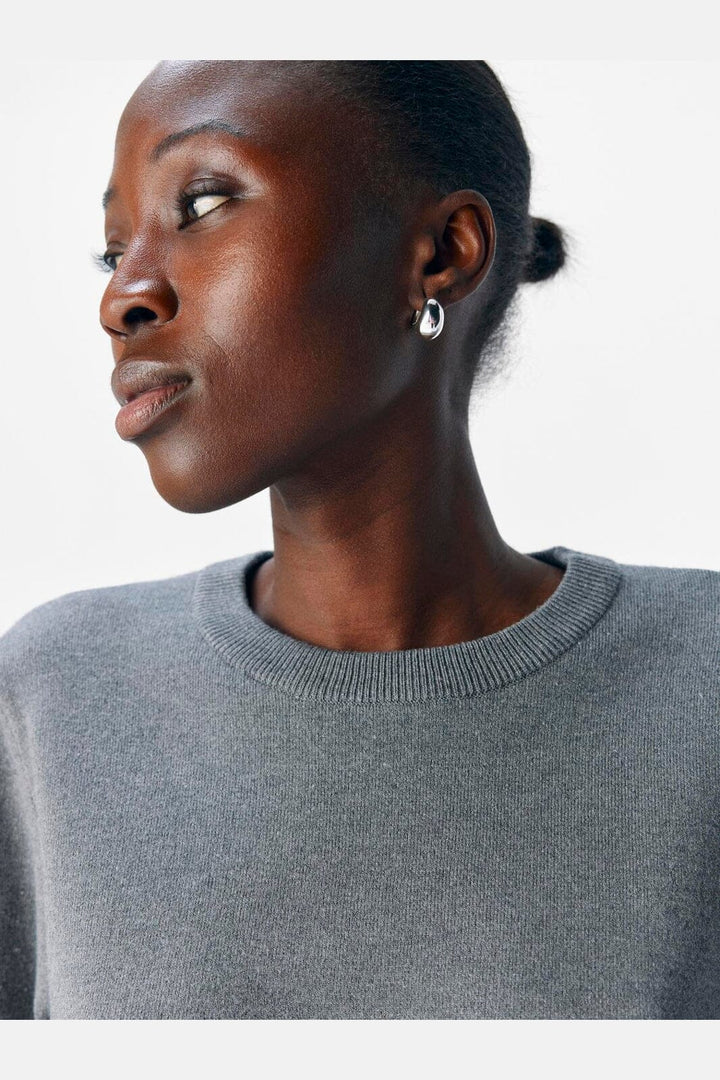 Object - Objreynard O-Neck Pullover - 4789477 Medium Grey Melange