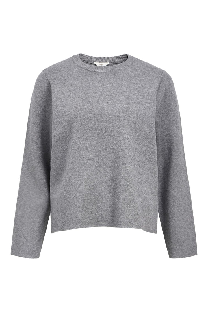 Object - Objreynard O-Neck Pullover - 4789477 Medium Grey Melange