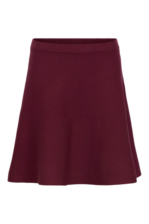 Object - Objreynard Short Knit Skirt - 5131844 Windsor Wine