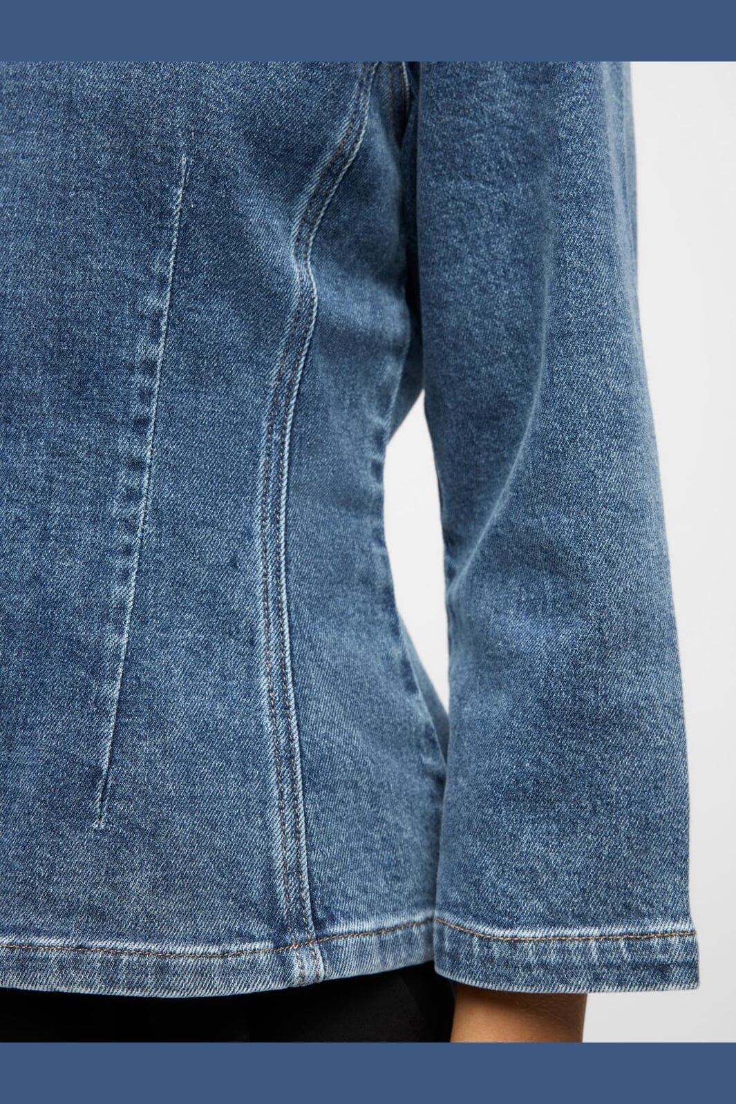 Object - Objrosie 2/4 Re Sculpture Top Aw Fair 25 - 5000973 Medium Blue Denim