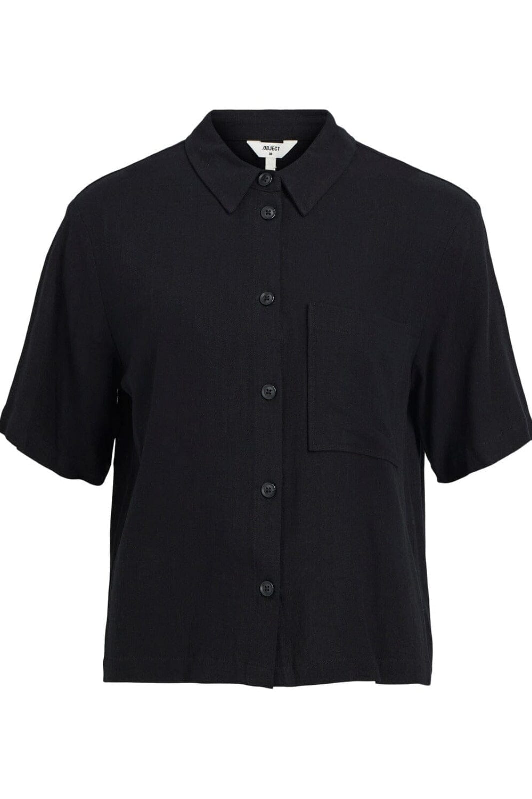 Object - Objsanne 2/4 Shirt - 4399036 Black Skjorter 