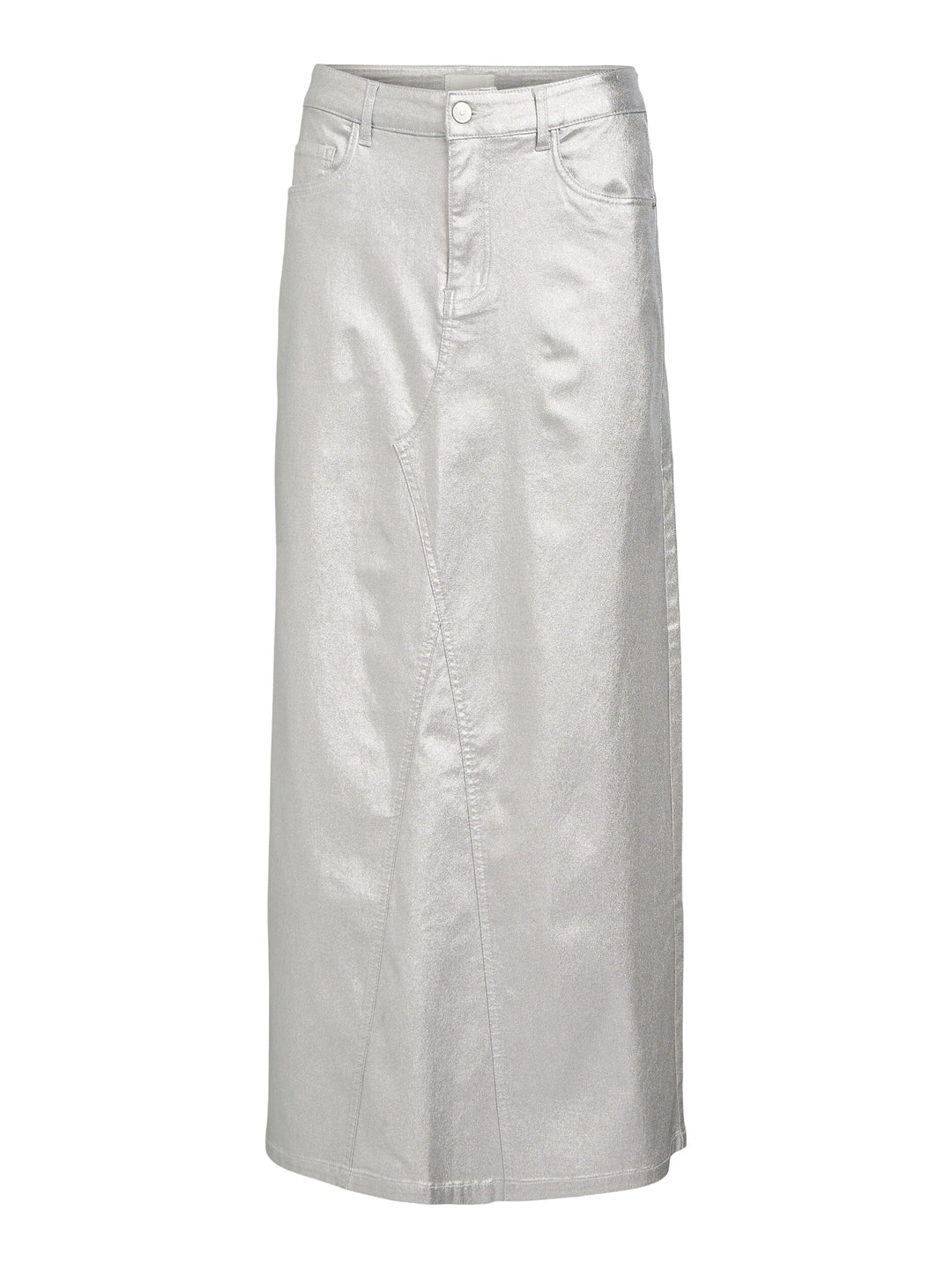Object - Objsunny Harlow Long Skirt - 4586804 Silver Colour Nederdele 