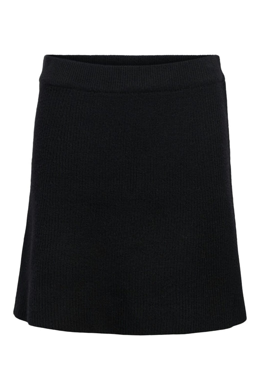 Object - Objviola Re Short Knit Skirt - 4803561 Black Nederdele 