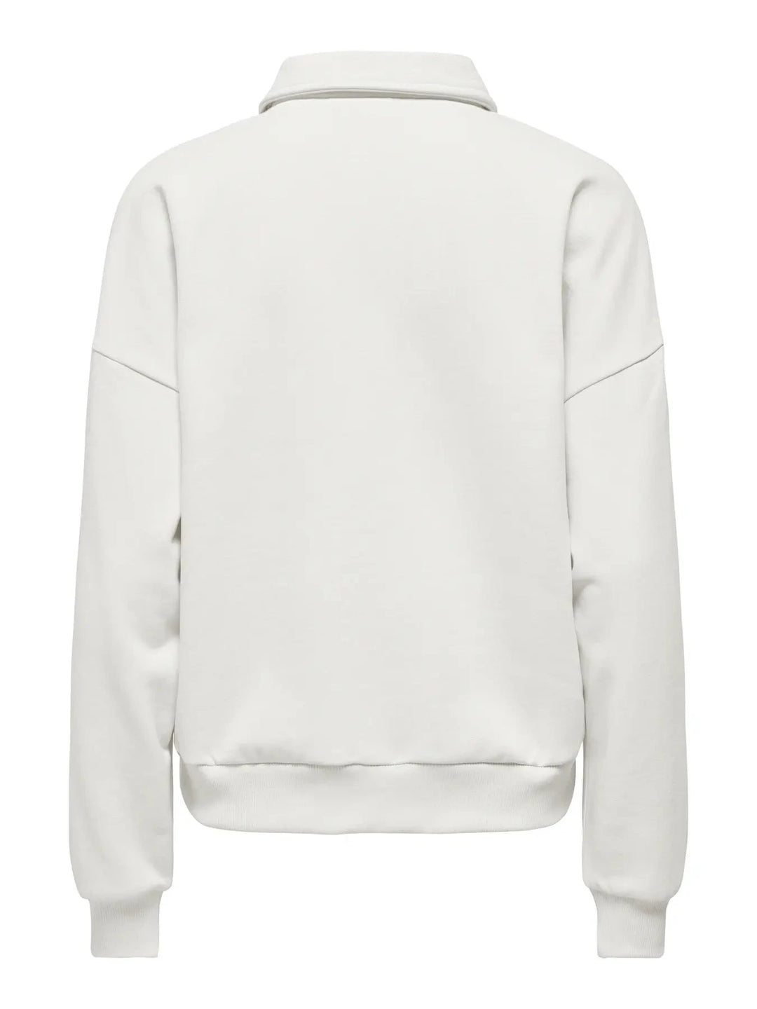 Only - Onlagnes L/S Polo Pr Swt - 5059830 Cloud Dancer Light Gold Buttons Sweatshirts 