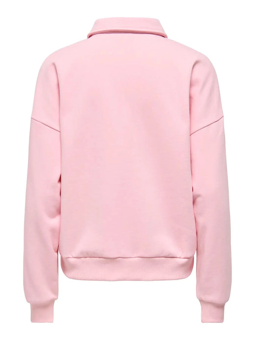 Only - Onlagnes L/S Polo Pr Swt - 5059831 Romance Rose Light Gold Buttons Sweatshirts 