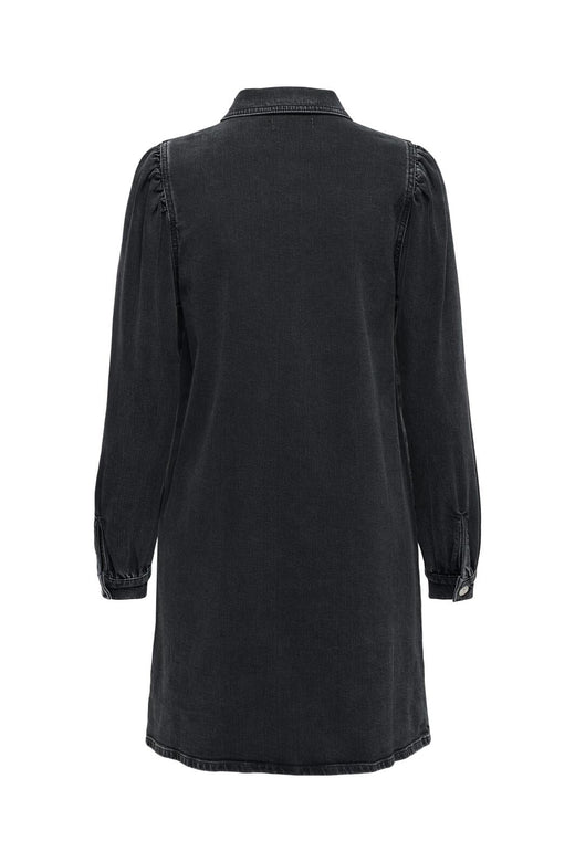 Only - Onlalma L/S Dress Cro - 4740250 Washed Black