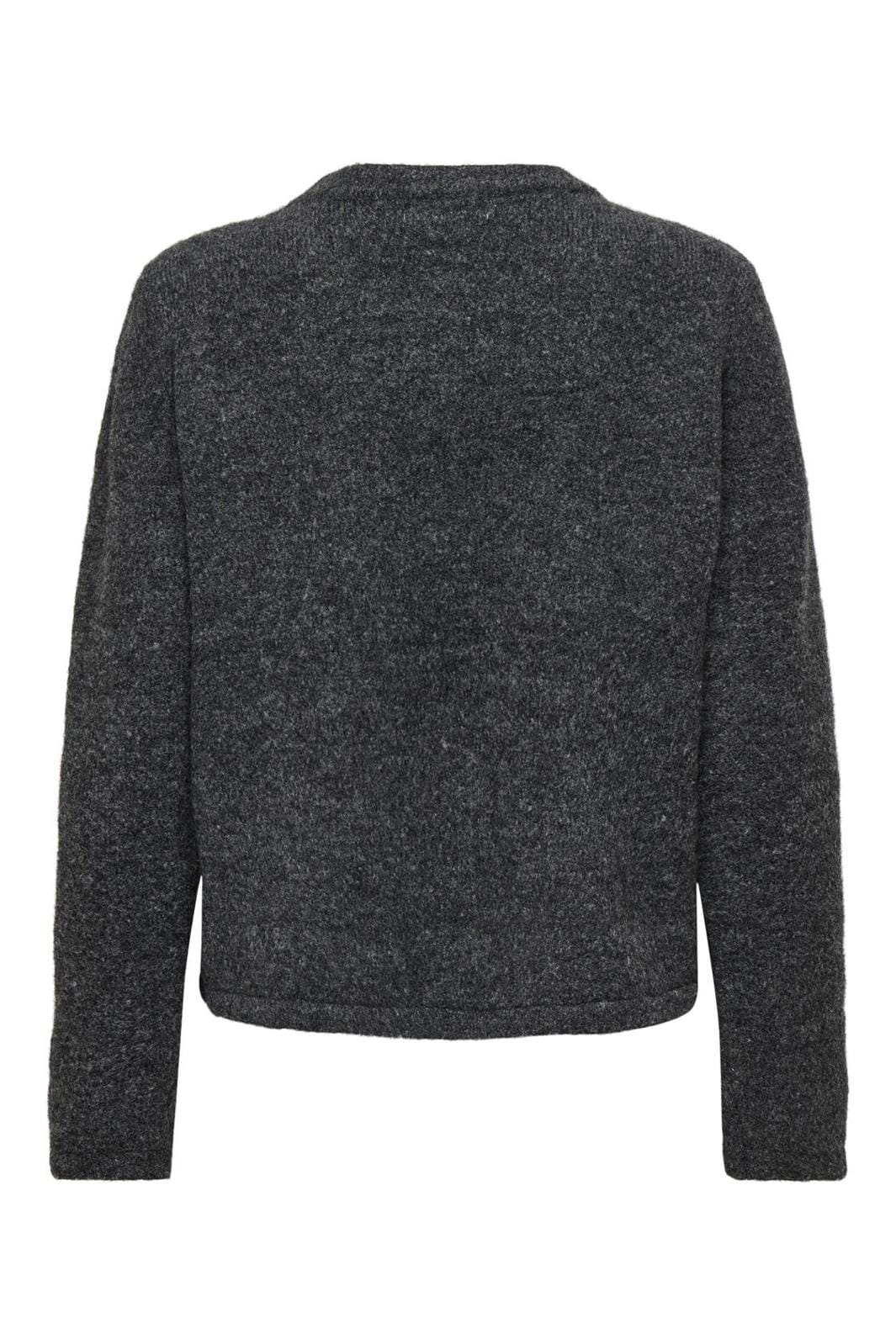 Only - Onlaltos Life One Button Cardi Knt - 4734061 Dark Grey Melange