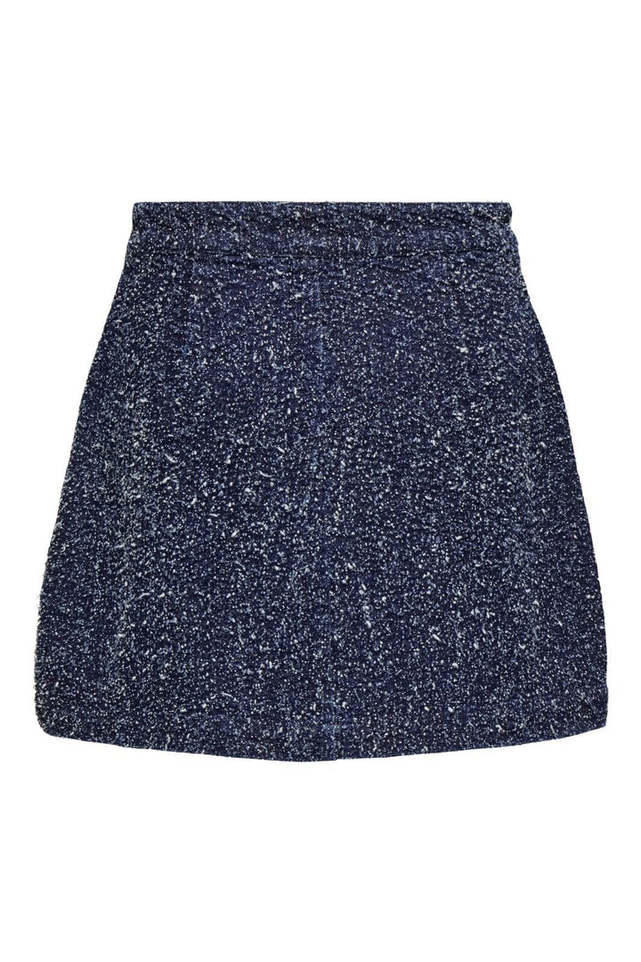 Only - Onlaman Boucle Skirt Qyt - 4860933 Dark Blue Denim