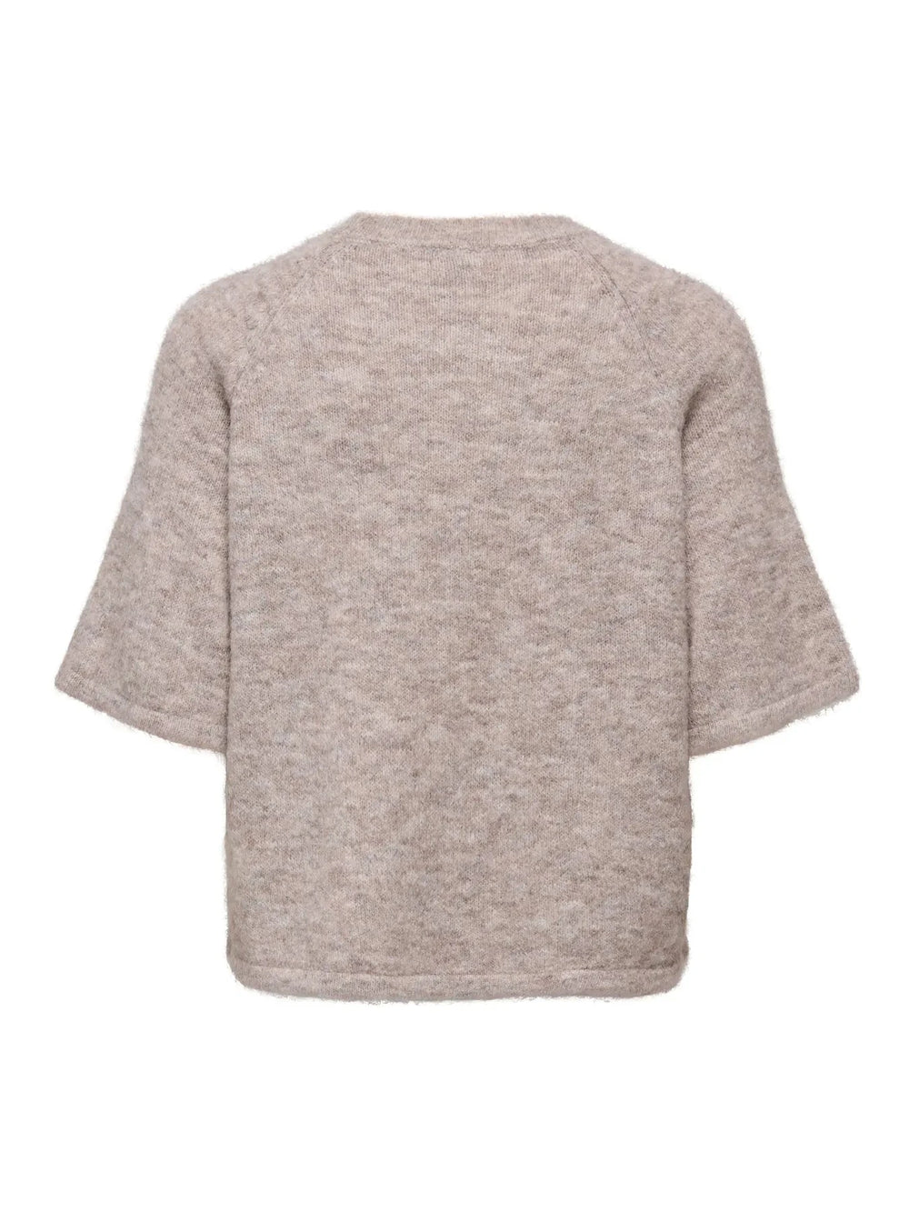 Only - Onlazu 2/4 Raglan O-Neck Knt - 4895122 String Melange Strikbluser 