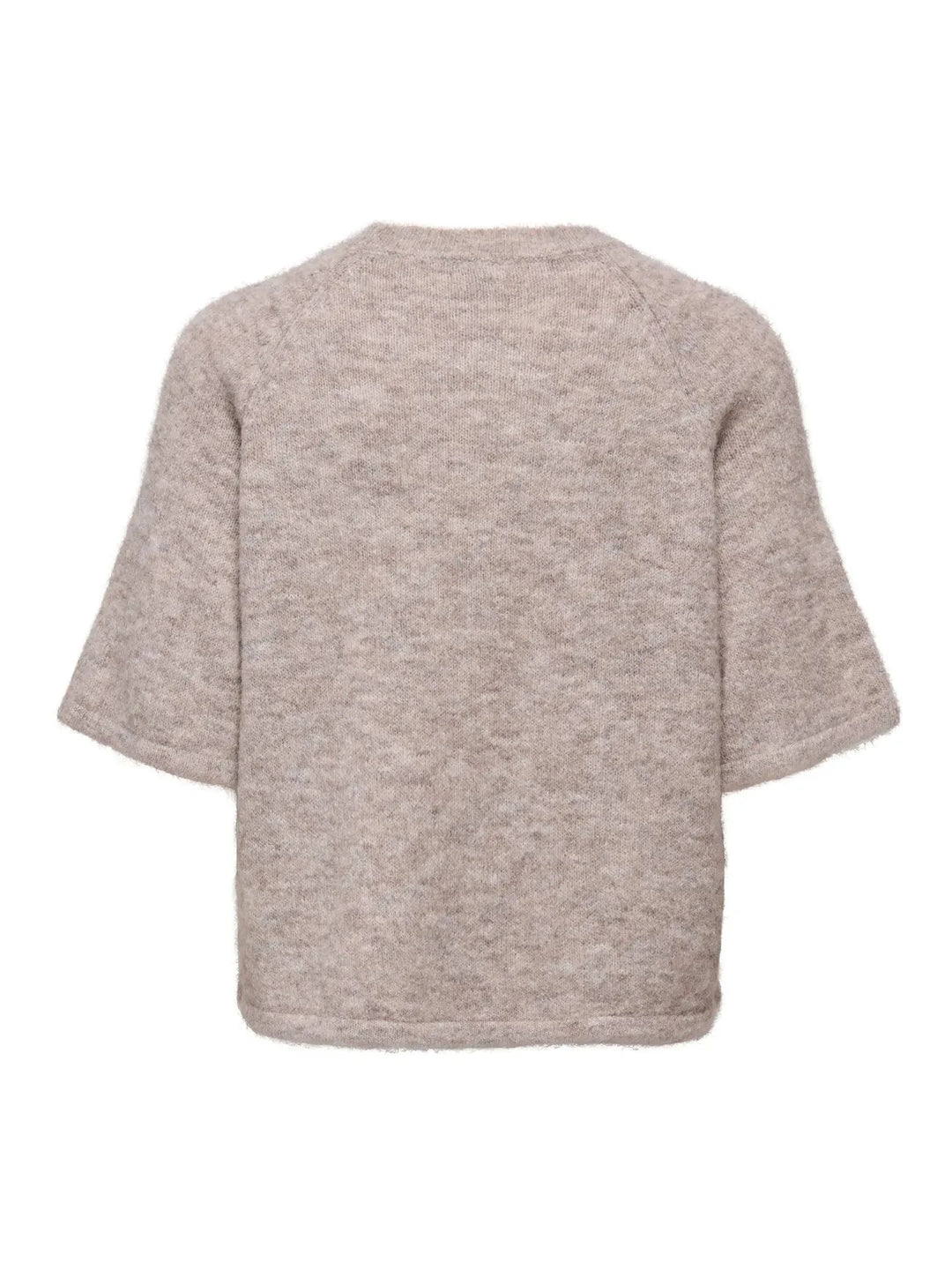 Only - Onlazu 2/4 Raglan O-Neck Knt - 4895122 String Melange Strikbluser 