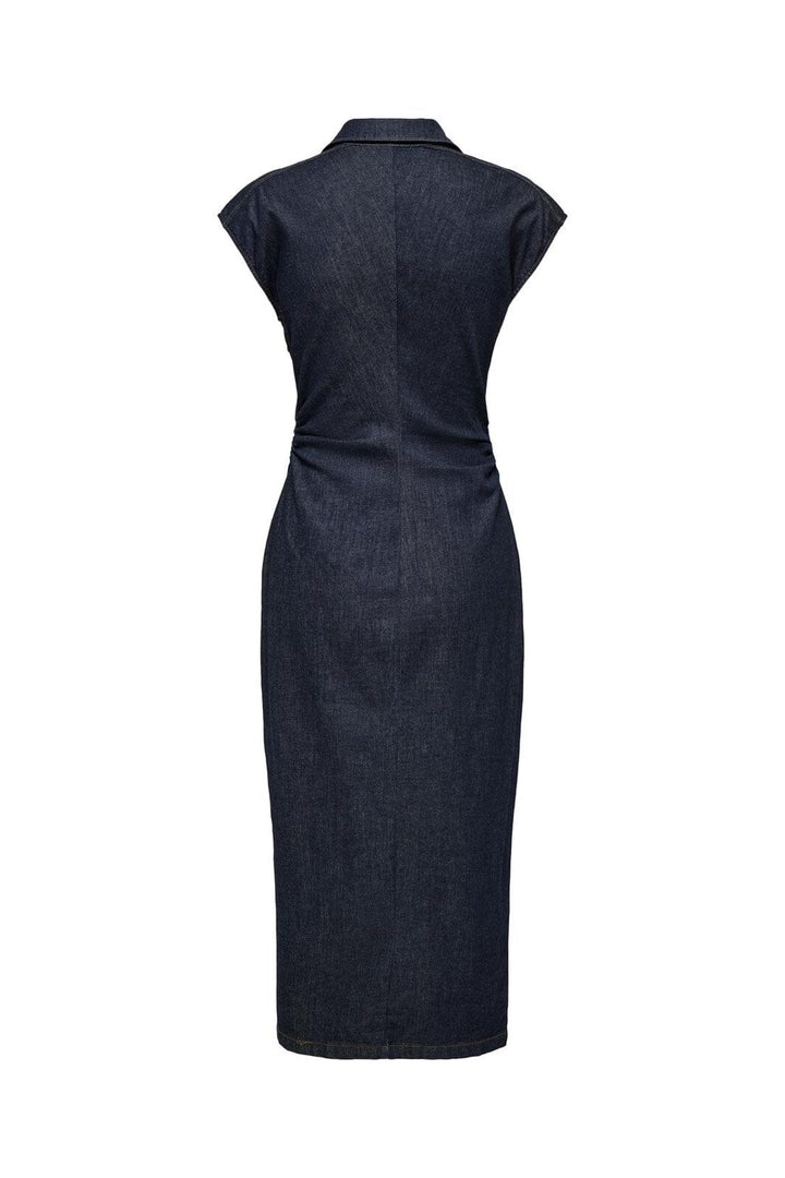 Only - Onlbabe Capsleeve Midi Dress Rinse - 4921304 Dark Blue Denim