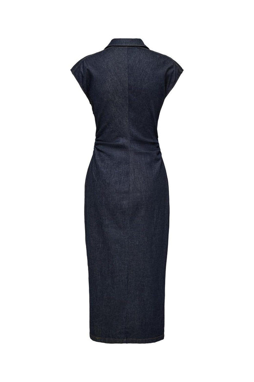 Only - Onlbabe Capsleeve Midi Dress Rinse - 4921304 Dark Blue Denim