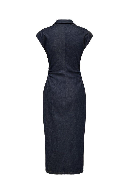 Only - Onlbabe Capsleeve Midi Dress Rinse - 4921304 Dark Blue Denim