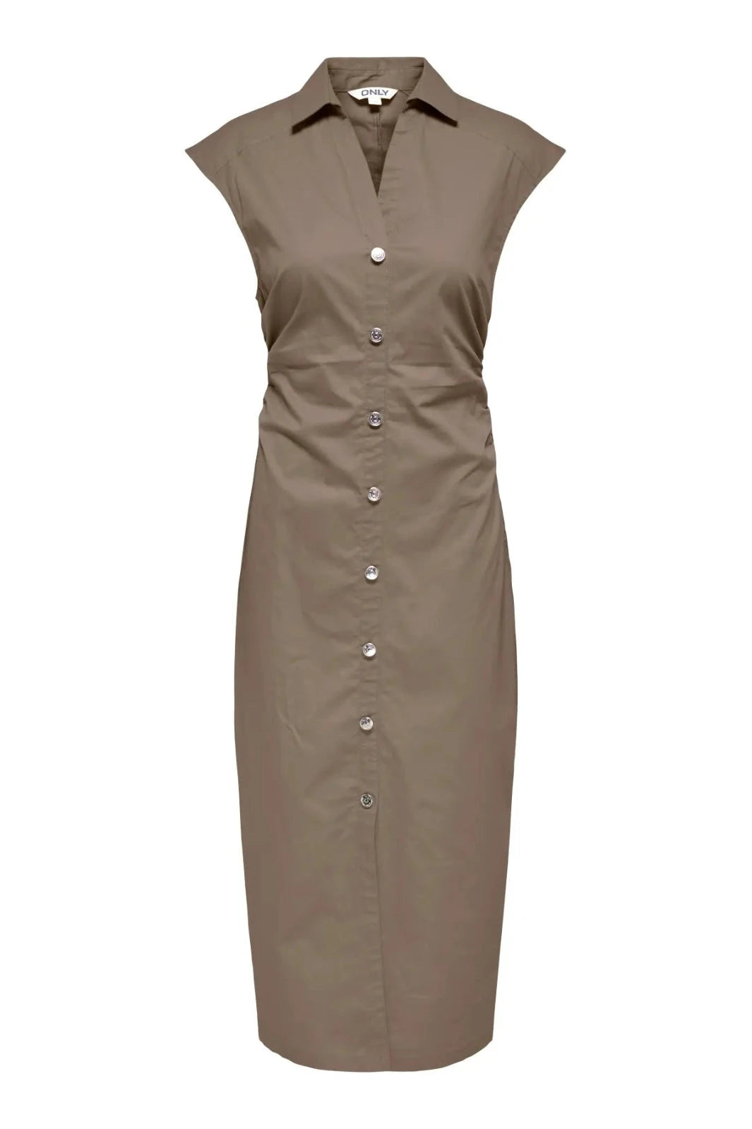 Only - Onlbabe-Zora Capsleeve Midi Dress - 5047761 Walnut Kjoler 