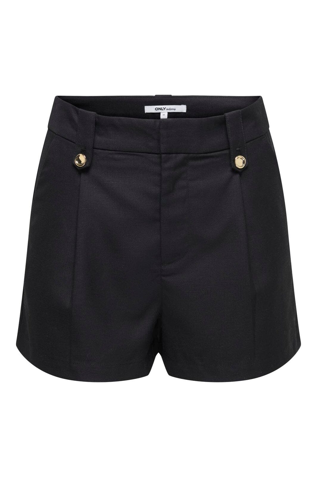 Only - Onlbaia Linen Bl Shorts Tlr - 5018859 Black