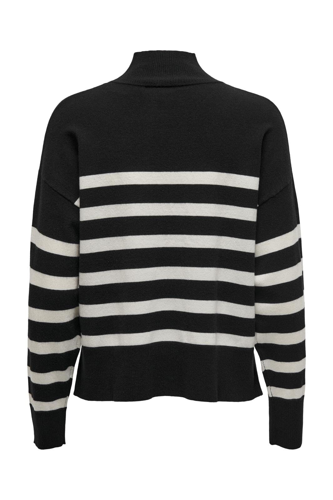 Only - Onlbari L/S Highneck Knt - 4117569 Black Cloud Dancer