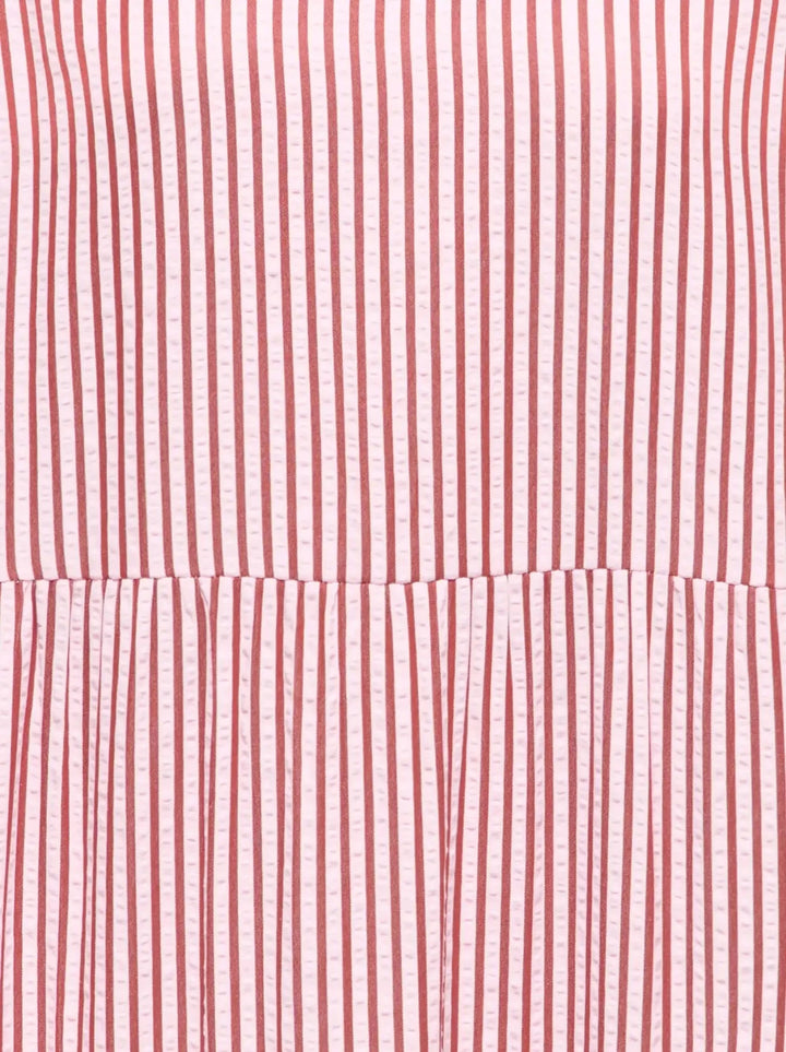 Only - Onlbari Sl Fril Vneck Midi Dress - 5029953 Romance Rose W. Spice Apple Kjoler 