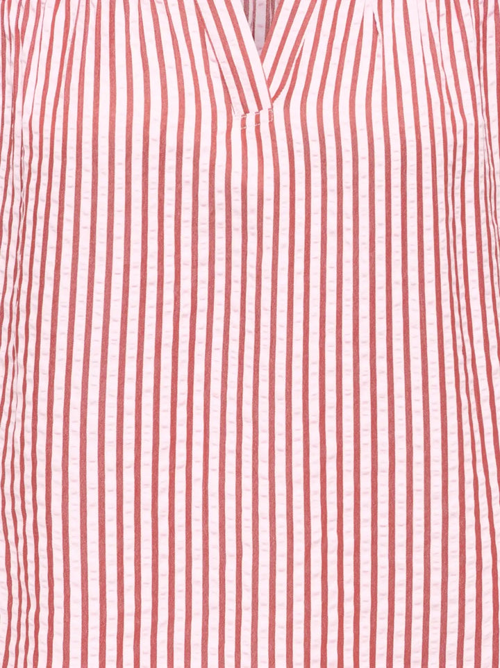 Only - Onlbari Sl Frill V-Neck Top - 5025186 Romance Rose W. Spice Apple Toppe 