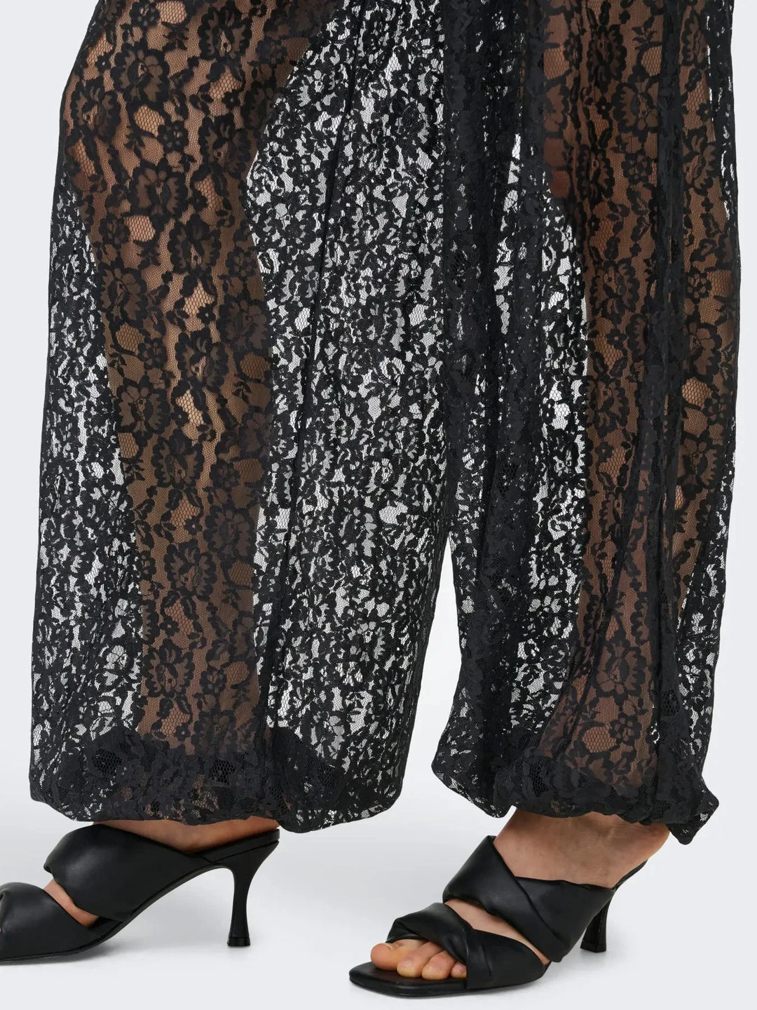 Only - Onlbea Lace Balloon Pants - 5104941 Black Bukser 