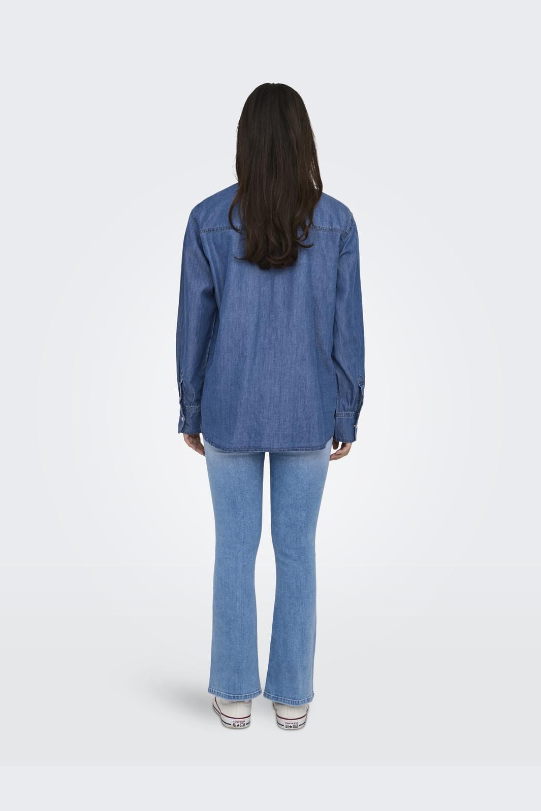 Only - Onlbea Ls Loose Shirt Gua - 4479268 Medium Blue Denim