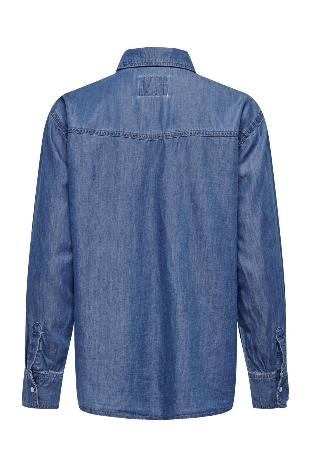 Only - Onlbea Ls Loose Shirt Gua - 4479268 Medium Blue Denim