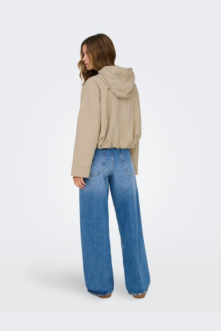 Only - Onlbealo Hood Jacket - 4705506 Humus Silver Trim