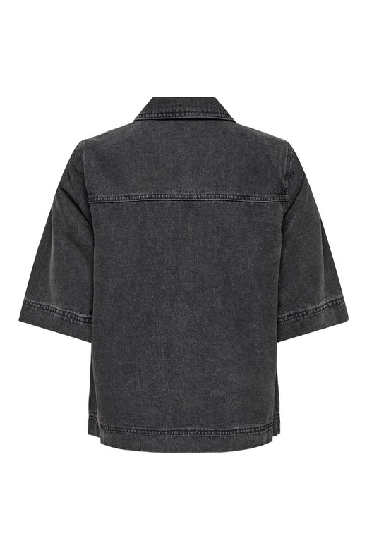 Only - Onlbelle S/S Shirt Gua 15347084 - 4790588 - Washed Black