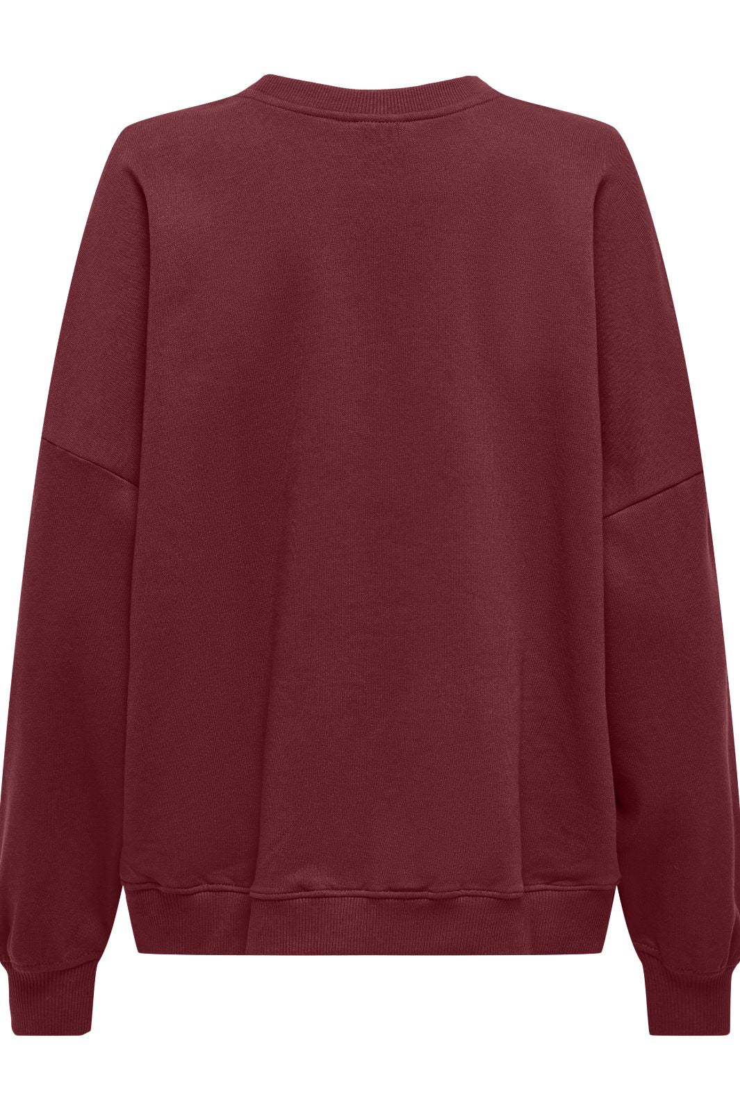 Only - Onlbila L/S Bear O-Neck Swt - 4892453 Cabernet Lazy Sweatshirts 