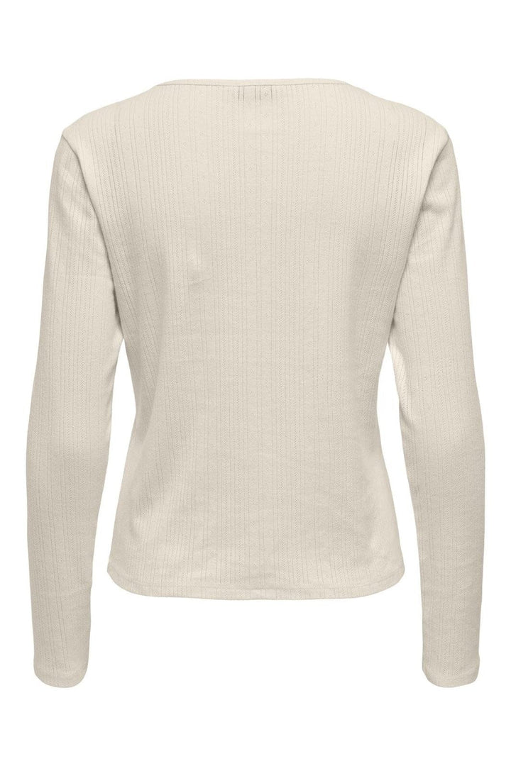 Only - Onlbremen O-Neck L/S Top Moch - 4870531 Birch
