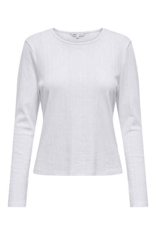 Only - Onlbremen O-Neck L/S Top Moch - 4870533 White