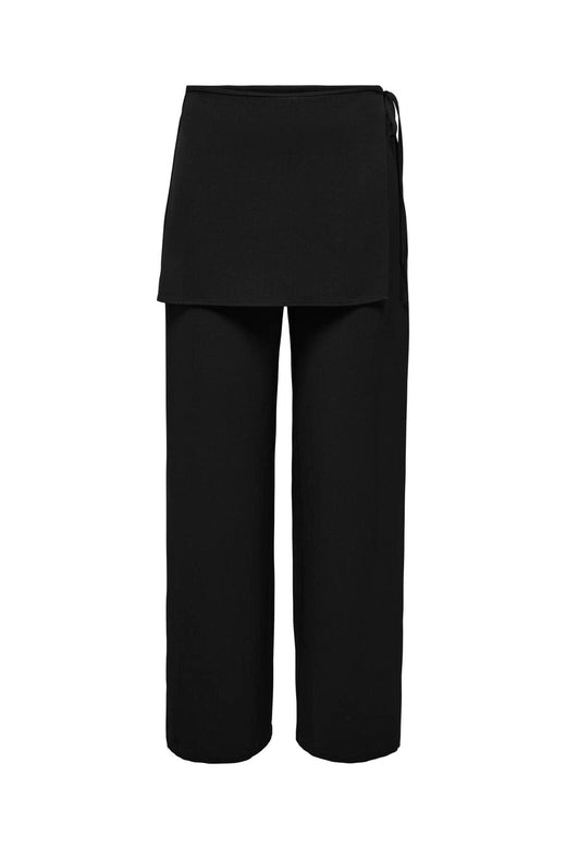 Only - Onlbretty Skirt Detail Trousers - 5128094 Black