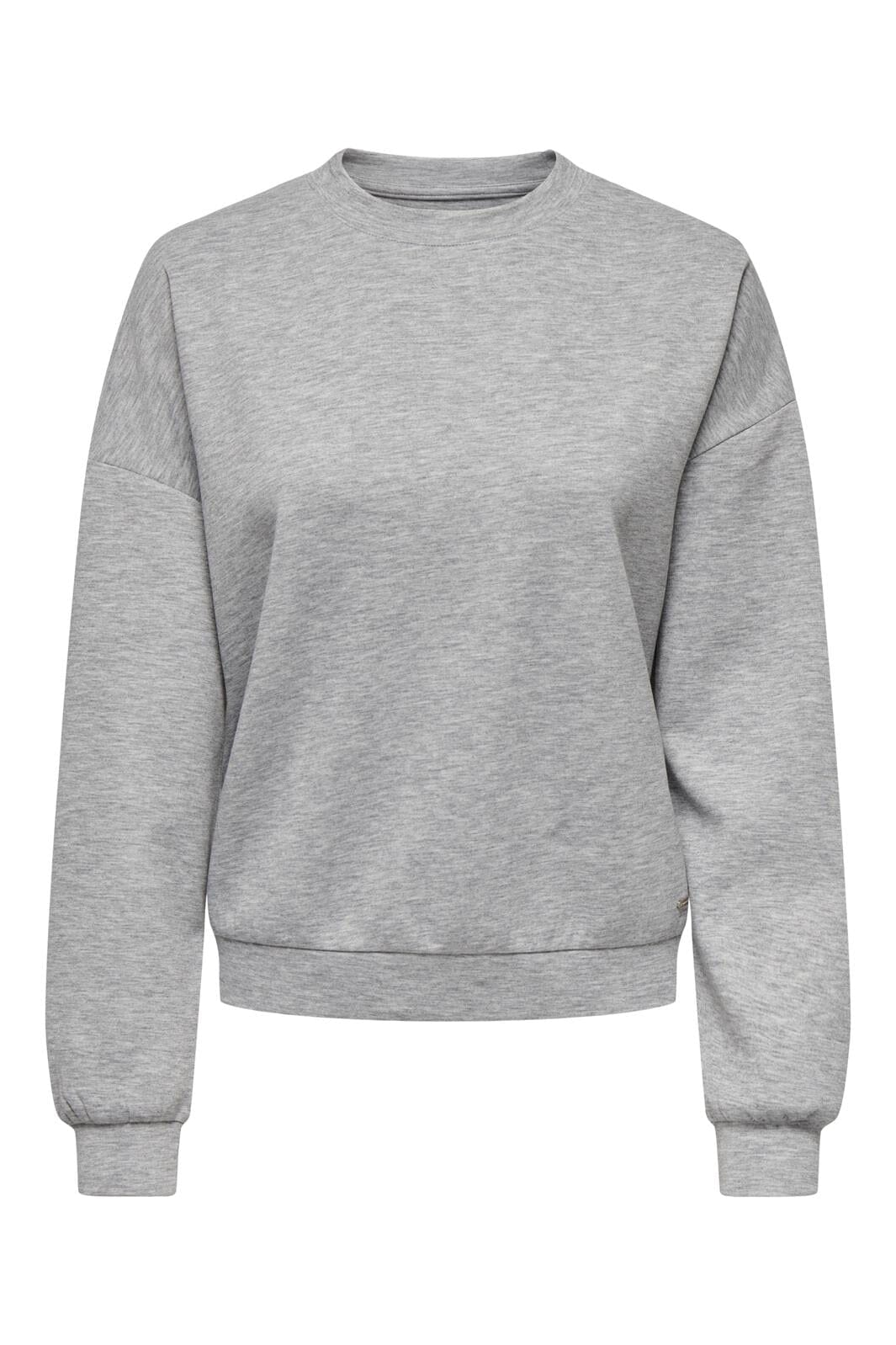 Only - Onlbrielle L/S O-Neck Swt - 4635845 Medium Grey Melange Silver Tag