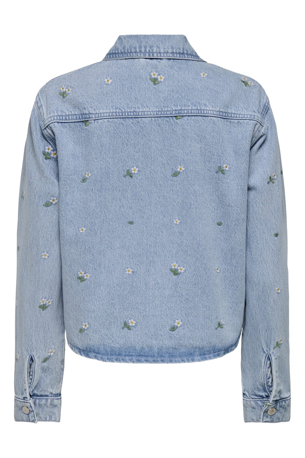 Only - Onlcassie Emb Ls Ovs Shirt Akm - 4769525 Light Blue Denim