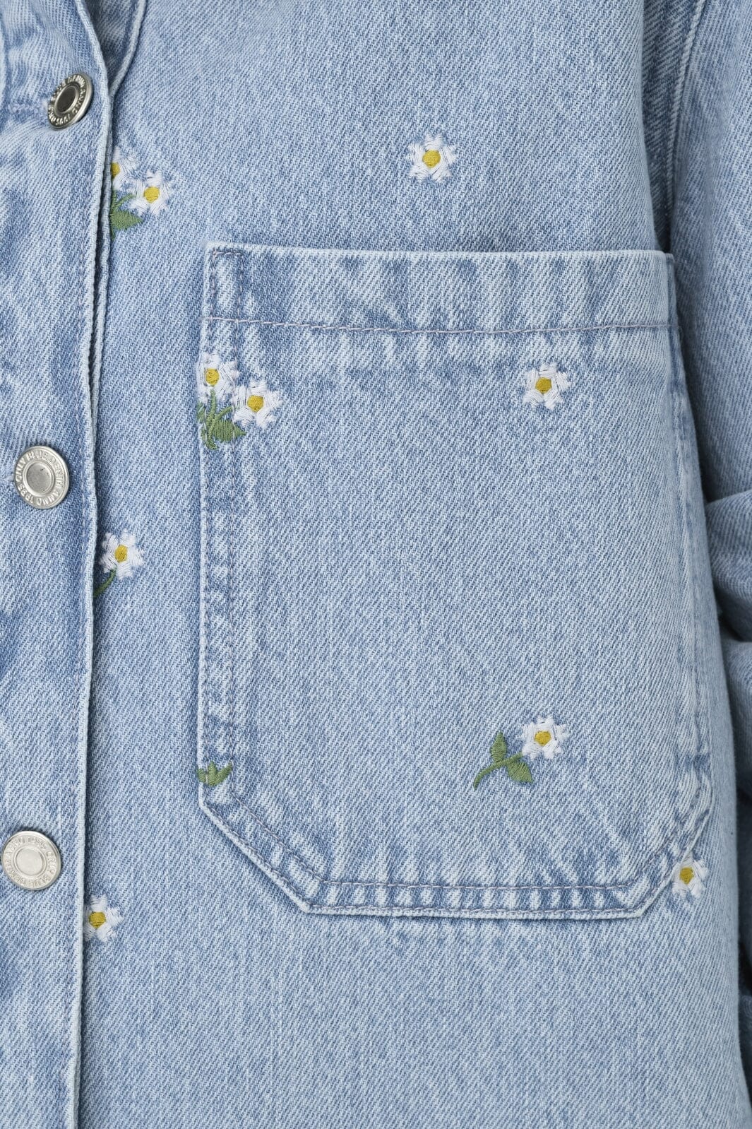 Only - Onlcassie Emb Ls Ovs Shirt Akm - 4769525 Light Blue Denim
