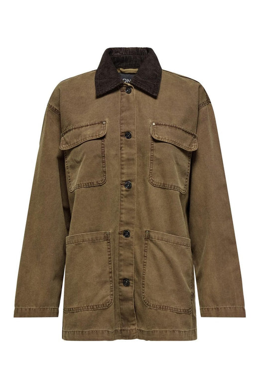 Only - Onlcava Collar Coat Cc - 4839382 Bistre Chocolate Torte