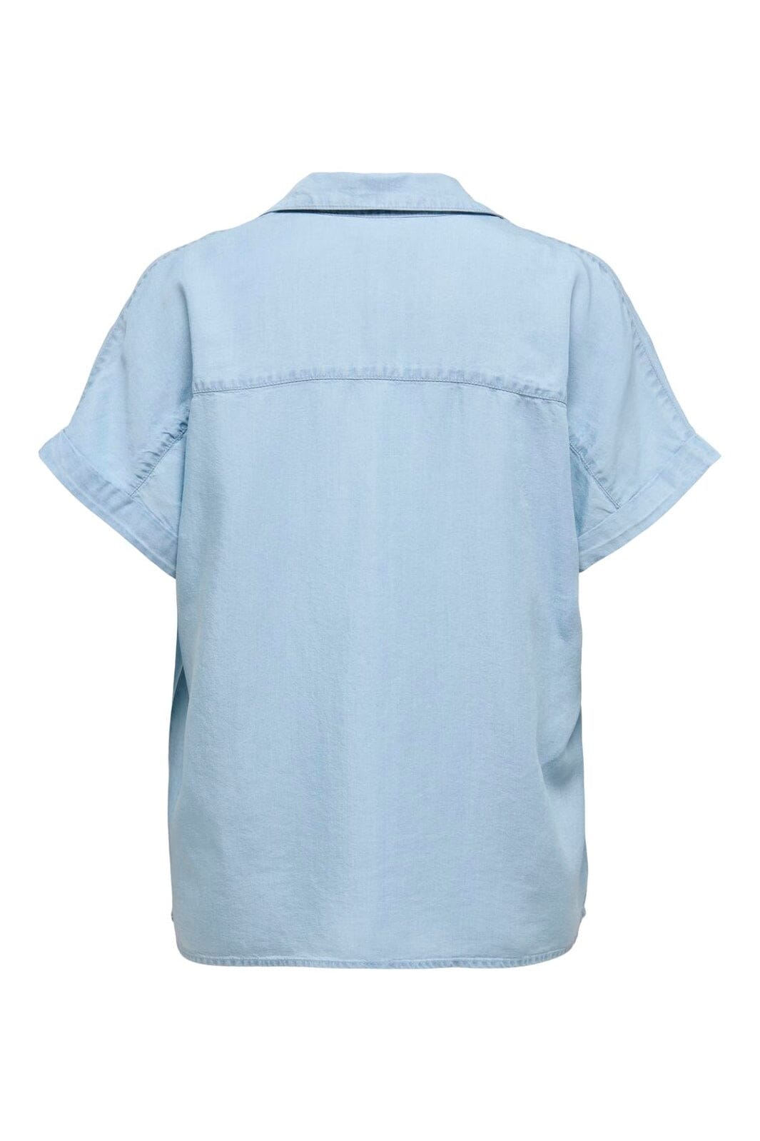 Only - Onlcharis Life Cap Sleeve Shirt Cc - 4910840 Light Blue Denim