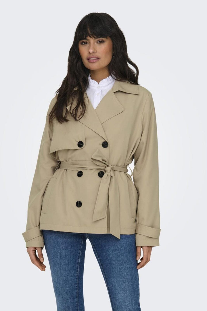Only - Onlchloe Short Trenchcoat Db - 4440882 Tannin Frakker 