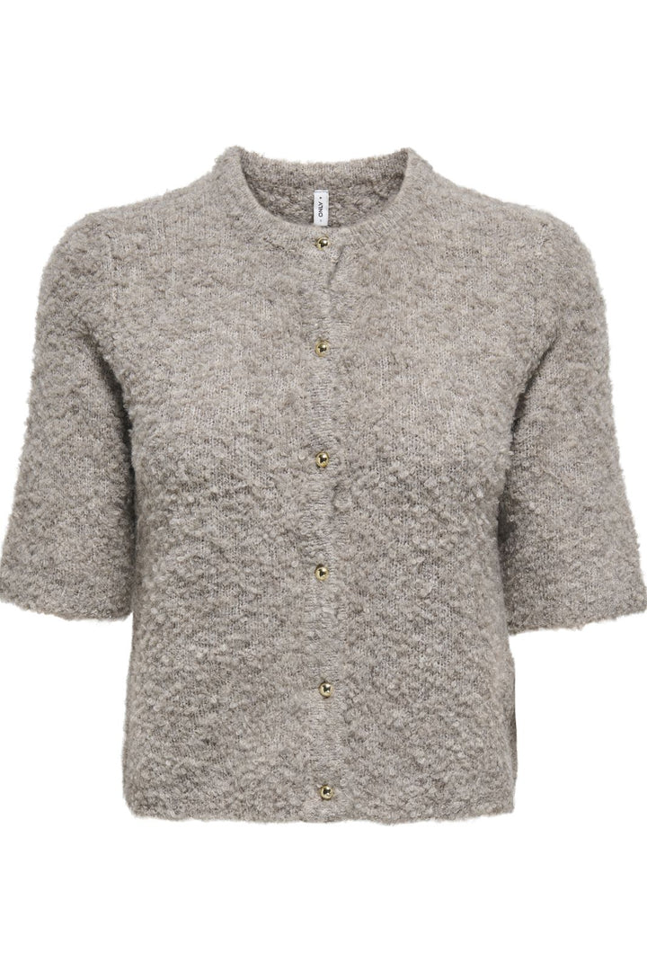 Only - Onlcille Ss O-Neck Cardigan Cc Knt - 4779636 String Melange Cardigans 