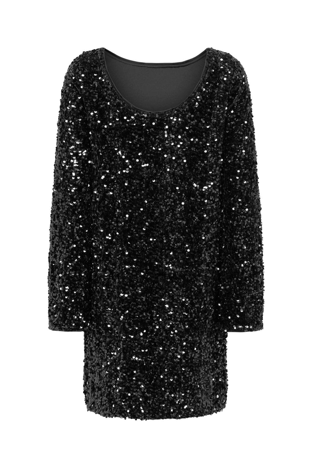 Only - Onlconfidence L/S Bell Dress - 5171191 Black Dtm Sequin