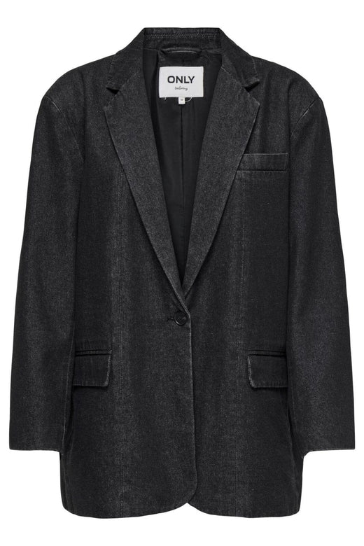 Only - Onlcory Ls Blazer Gua - 4744981 Washed Black Jakker 
