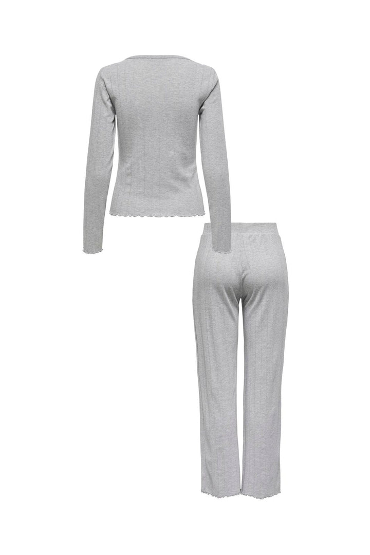 Only - Onlcozy Pyjamas Set Acc - 4655860 Light Grey Melange