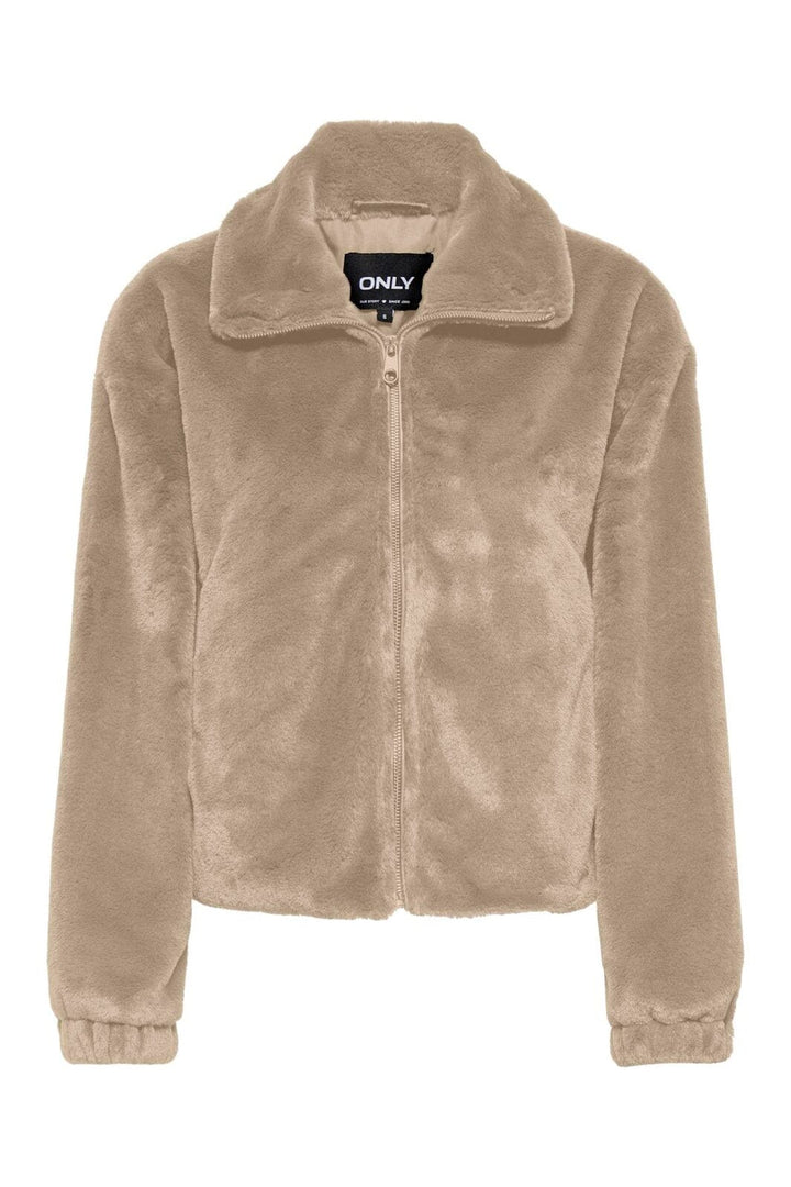 Only - Onldana Sol Faux Fur Jacket Cc - 5100097 Silver Mink