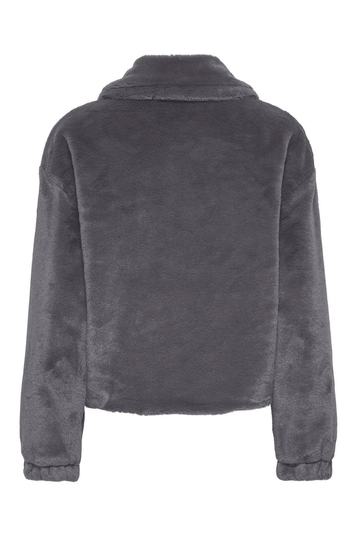 Only - Onldana Sol Faux Fur Jacket Cc - 5100098 Blackened Pearl
