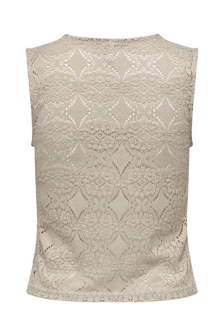 Only - Onldestiny S/L O-Neck Top - 4991268 Humus