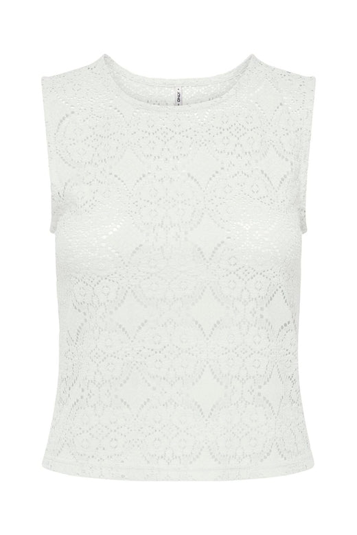 Only - Onldestiny S/L O-Neck Top - 5045016 Cloud Dancer