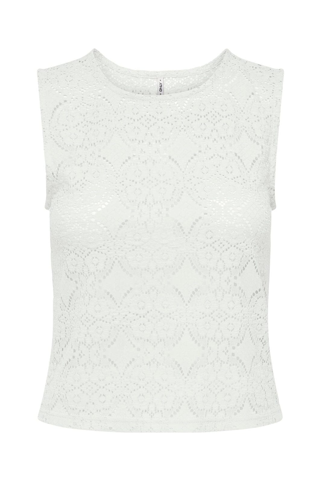 Only - Onldestiny S/L O-Neck Top - 5045016 Cloud Dancer